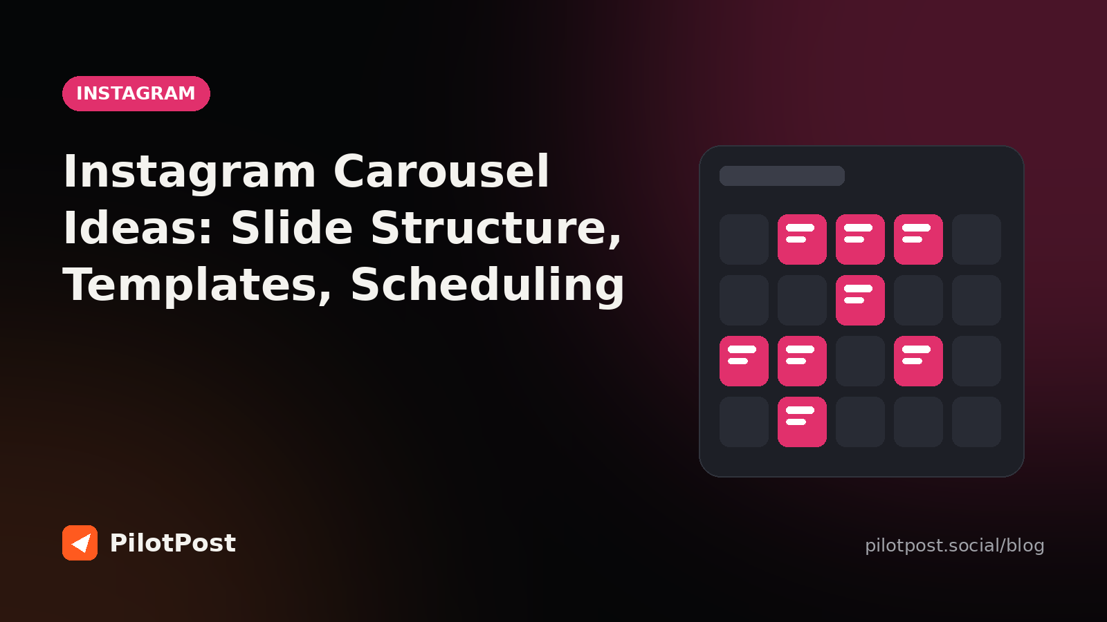 Instagram Carousel Ideas: Slide Structure, Templates, Scheduling