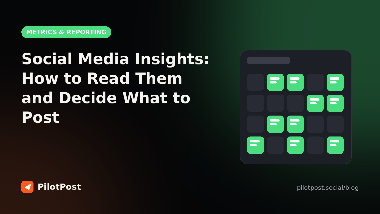 Social Media Insights: How to Read Them and Decide What to Post