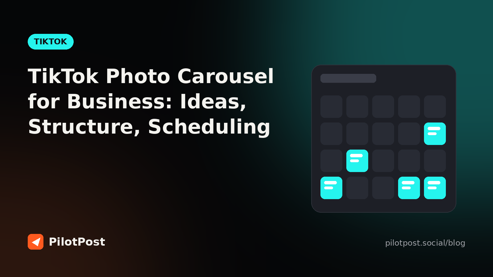 TikTok Photo Carousel for Business: Ideas, Structure, Scheduling